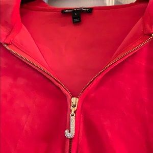Red Juicy Couture Zip Up